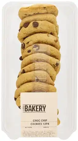 Coles Coles Bakery Choc Chip Cookies 12 Pack offer