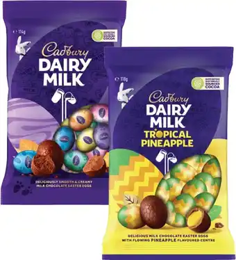 Coles Cadbury Easter Eggs Bag 110g-125g offer