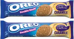 Coles NEW Oreo Caramilk Cream Biscuits 131g offer