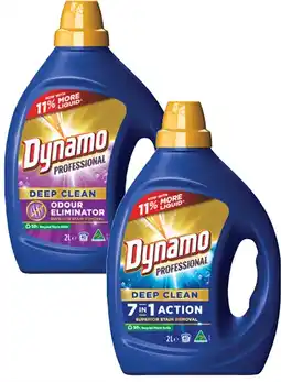 Coles Dynamo Professional Laundry Liquid 2 Litre offer