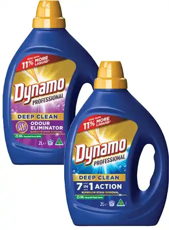 Coles Dynamo Professional Laundry Liquid 2 Litre offer