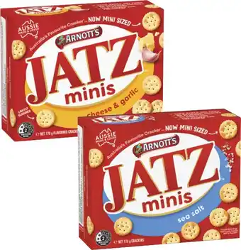 Coles NEW Arnott's Jatz Mini Crackers 170g offer