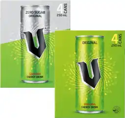 Coles V Energy Drink 4x250mL offer