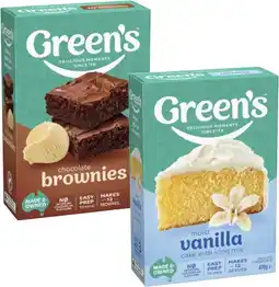 Coles Green's Traditional Baking Mix 380g-470g offer