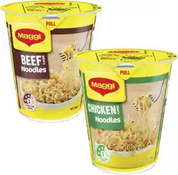 Coles Maggi Noodle Cup 58g-65g offer