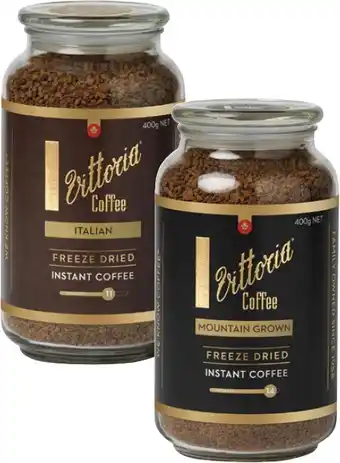 Coles Vittoria Instant Coffee 400g offer