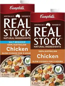 Coles Campbell's Real Stock 1 Litre offer