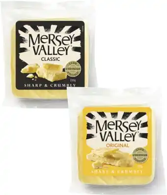 Coles Mersey Valley Cheese 235g offer