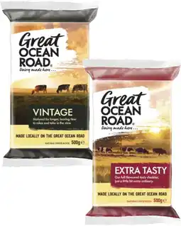 Coles Great Ocean Road Cheese Block 500g offer