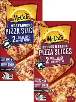 Coles McCain Pizza Slices 2 Pack 600g offer