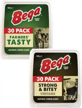 Coles Bega Cheese Slices 500g offer