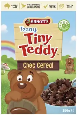 Coles Arnott's Teeny Tiny Teddy Cereal 350g offer