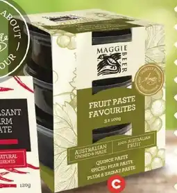 Foodland Maggie Beer Fruit Paste Favourites offer