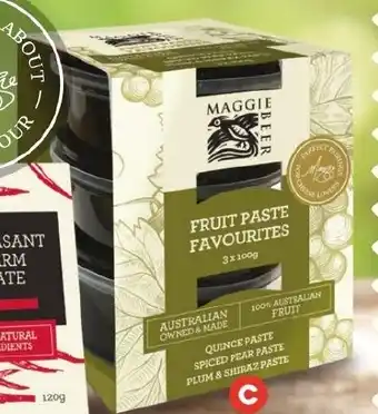 Foodland Maggie Beer Fruit Paste Favourites offer