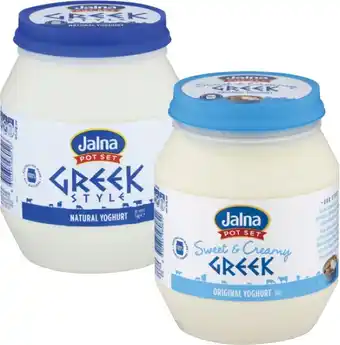 Coles Jalna Greek Style Yoghurt 1kg offer