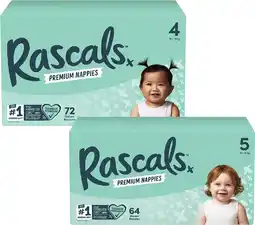 Coles Rascals Premium Jumbo Nappies 54 Pack-108 Pack offer