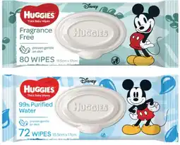 Coles Huggies Baby Wipes 70 Pack-80 Pack offer