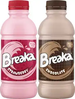 Coles Breaka Flavoured Milk 500mL offer