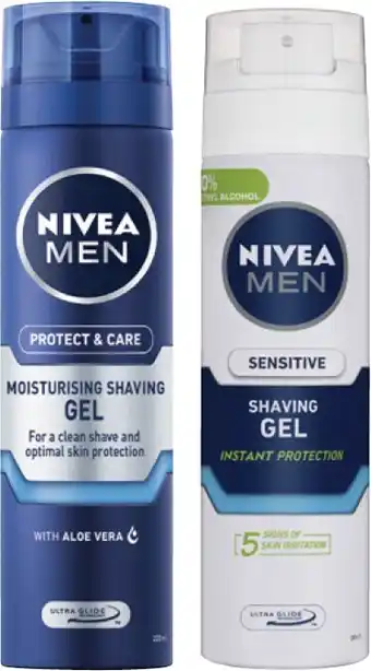 Coles Nivea Men Shaving Gel 200mL offer