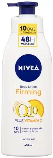 Coles Nivea Q10 Firming Body Lotion 400mL offer