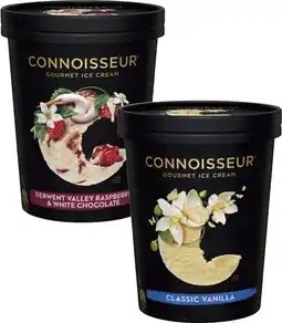 Coles Connoisseur Ice Cream Tub 1 Litre offer