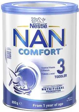 Coles Nestlé NAN Comfort Stage 3 Milk Drink 800g offer