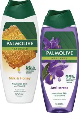 Coles Palmolive Naturals Body Wash 500mL offer