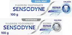 Coles Sensodyne Repair & Protect Sensitive or Whitening Protect Toothpaste 100g^ offer