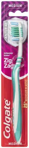 Coles Colgate Zig Zag Flex Medium Toothbrush 1 Pack offer