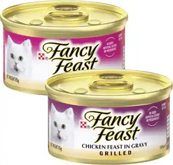 Coles Fancy Feast Classic or Creamy Delights Cat Food 85g offer