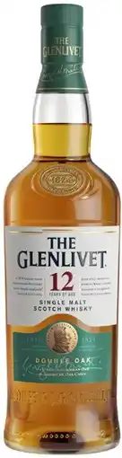 Coles Glenlivet 12YO Single Malt Scotch Whisky offer