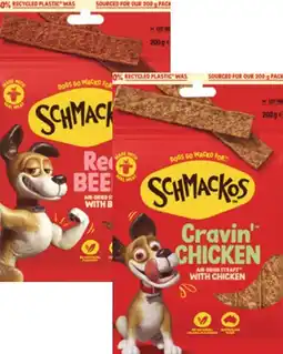 Coles Schmackos Dog Treats 200g offer