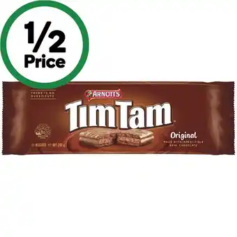 Woolworths Arnott’s Tim Tam 165-200g offer