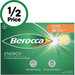 Woolworths Berocca Effervescent Tablets Pk 45 offer