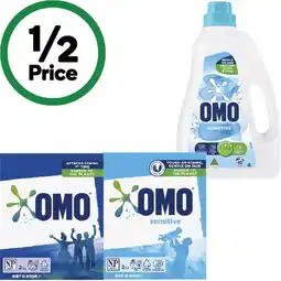 Woolworths OMO Laundry Liquid 2 Litre or Powder 2 kg offer