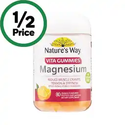 Woolworths Nature’s Way Magnesium Vita Gummies Pk 80 offer