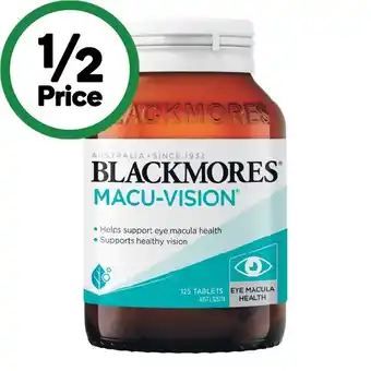 Woolworths Blackmores Macu-Vision Tablets Pk 125 offer