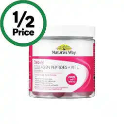 Woolworths Nature’s Way Beauty Collagen + Vitamin C Gummies Pk 45 offer