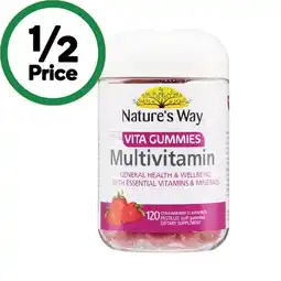 Woolworths Nature’s Way Vita Gummies Adults Multivitamin Pk 120 offer