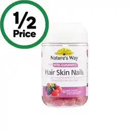 Woolworths Nature’s Way Adult Vita Gummies Hair Skin Nails Pk 60 offer