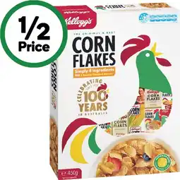 Woolworths Kellogg’s Corn Flakes 450g offer