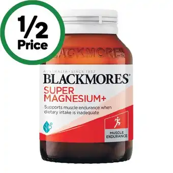 Woolworths Blackmores Super Magnesium+ Tablets Pk 100 offer