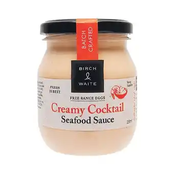 Woolworths Birch & Waite Seafood Sauce Varieties 250ml – From the Seafood Dept offer