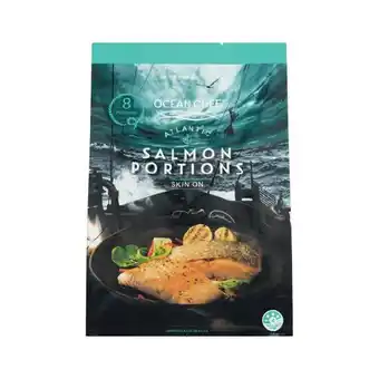 Woolworths Ocean Chef Atlantic Salmon Portions Skin On 1 kg – From the Seafood Freezer offer