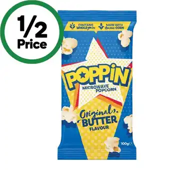 Woolworths Poppin Microwave Popcorn 85-100g offer