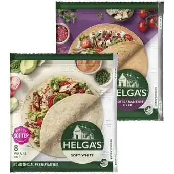 Woolworths Helga’s Wrap Varieties 445-508g Pk 7-8 – Excludes Lower Carb offer