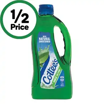 Woolworths Cottee’s Cordial 1 Litre offer