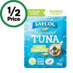 Woolworths Safcol Tuna Pouch 95g offer