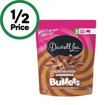 Woolworths Darrell Lea Chocolate Coated Bites, Bullets or Liquorice Twists 150-204g offer