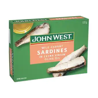 Woolworths John West Sardines 110g offer